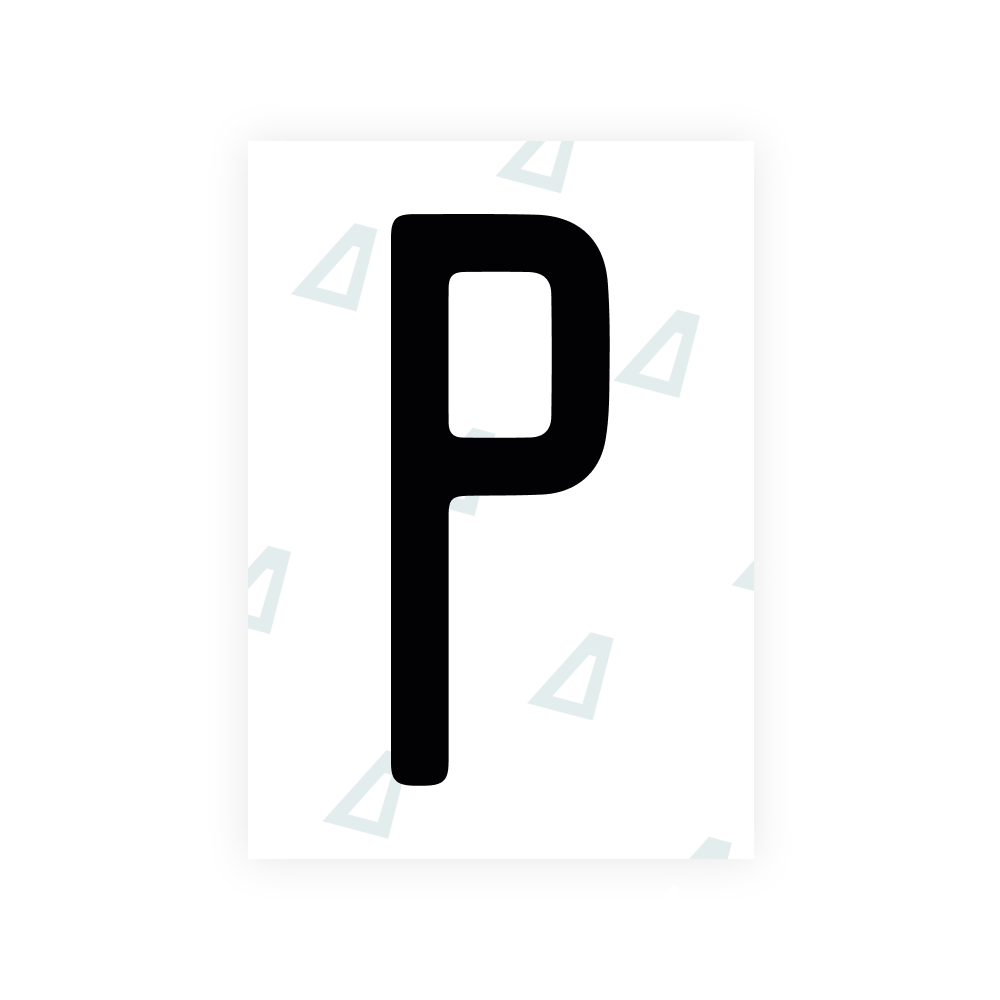 Alite Nanofilm für US-Kennzeichen (Illinois 2006 - Rund) - Symbol "P"