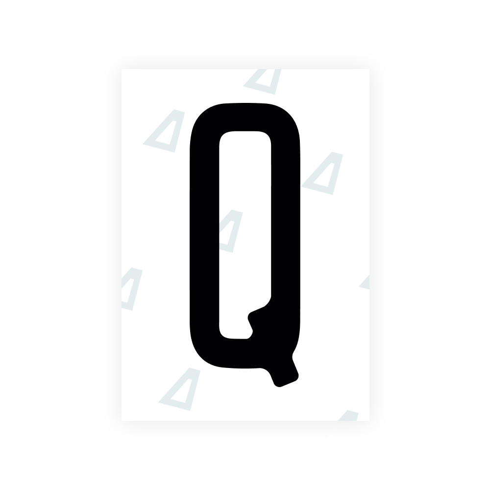 Alite Nanofilm for US (Illinois 2006 - Round) license plates - Symbol "Q"