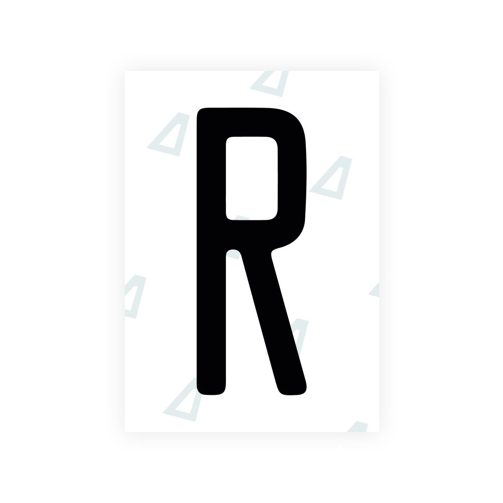 Alite Nanofilm for US (Illinois 2006 - Round) license plates - Symbol "R"