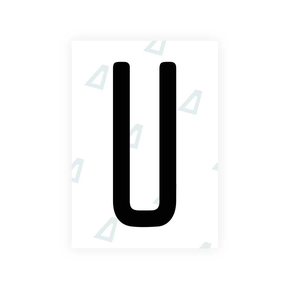 Alite Nanofilm for US (Illinois 2006 - Round) license plates - Symbol "U"