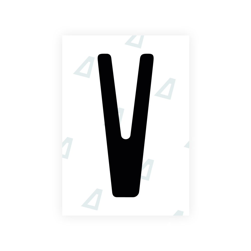 Alite Nanofilm für US-Kennzeichen (Illinois 2006 - Rund) - Symbol "V"