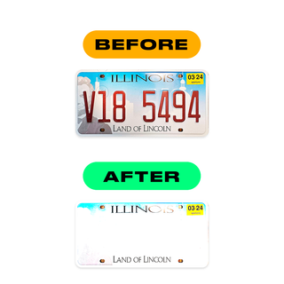 number plate reflective film