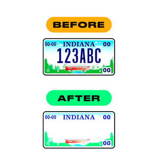 Alite Nanofilm for US (Indiana) license plates - Symbol "Z" - Alite