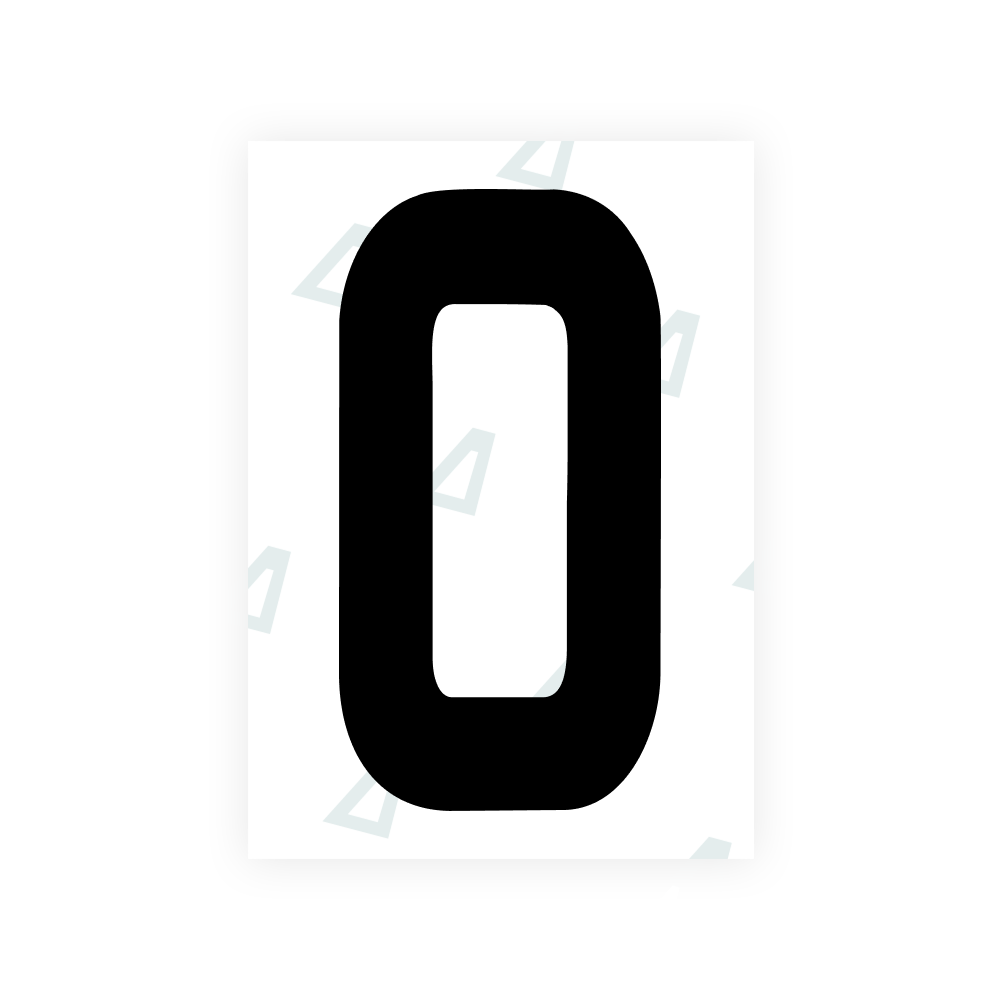 Alite Nanofilm for Ireland license plates - Symbol "0"
