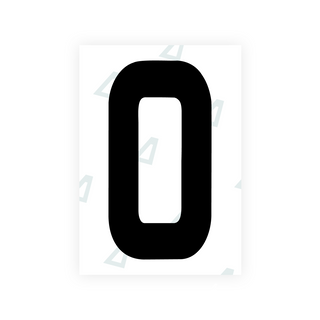 Alite Nanofilm for Ireland license plates - Symbol "0"
