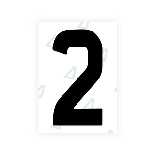 Alite Nanofilm for Ireland license plates - Symbol "2"