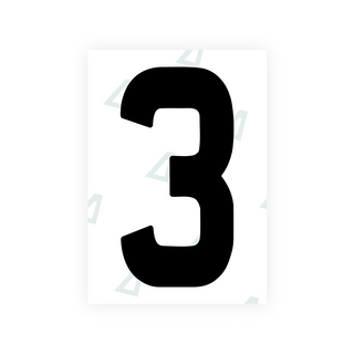 Alite Nanofilm for Ireland license plates - Symbol "3"