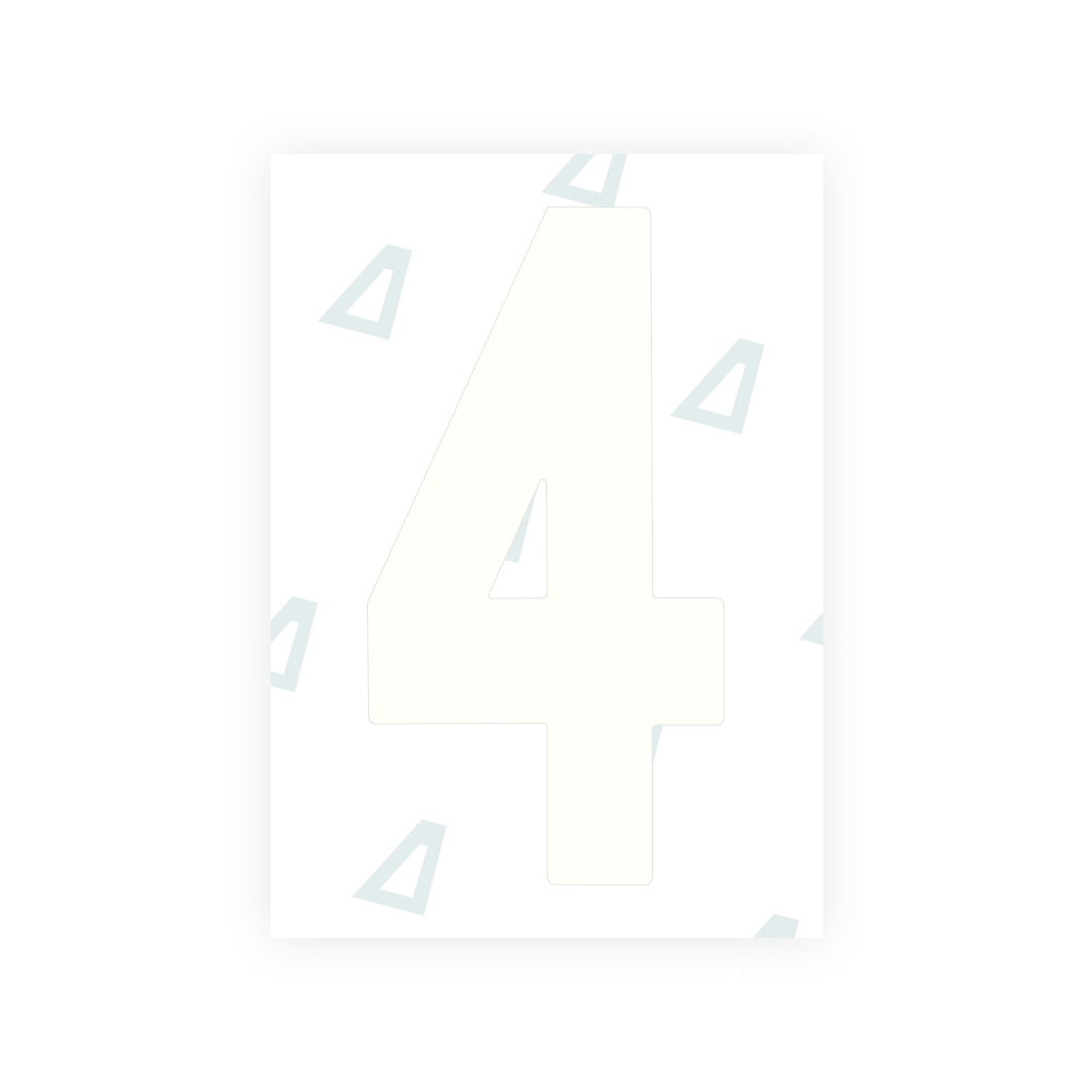 Alite Nanofilm for Ireland license plates - Symbol "3"