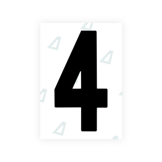Alite Nanofilm for Ireland license plates - Symbol "4"