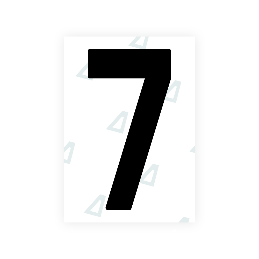 Alite Nanofilm for Ireland license plates - Symbol "7"