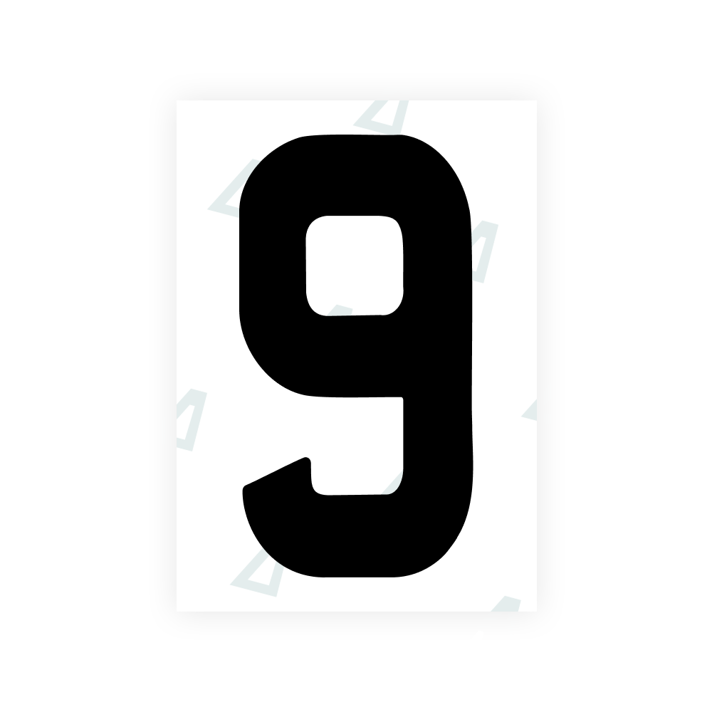 Alite Nanofilm for Ireland license plates - Symbol "9"
