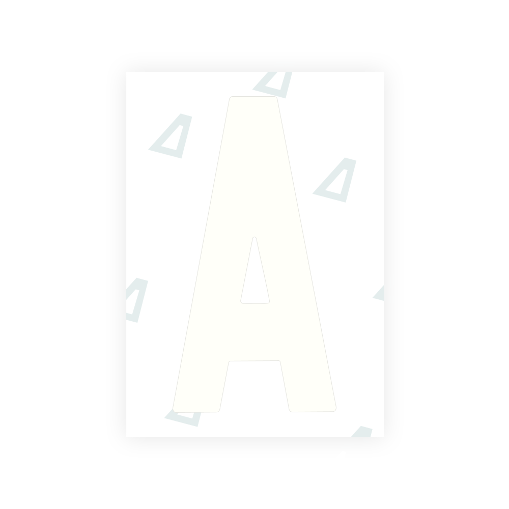 Alite Nanofilm for Ireland license plates - Symbol "A"