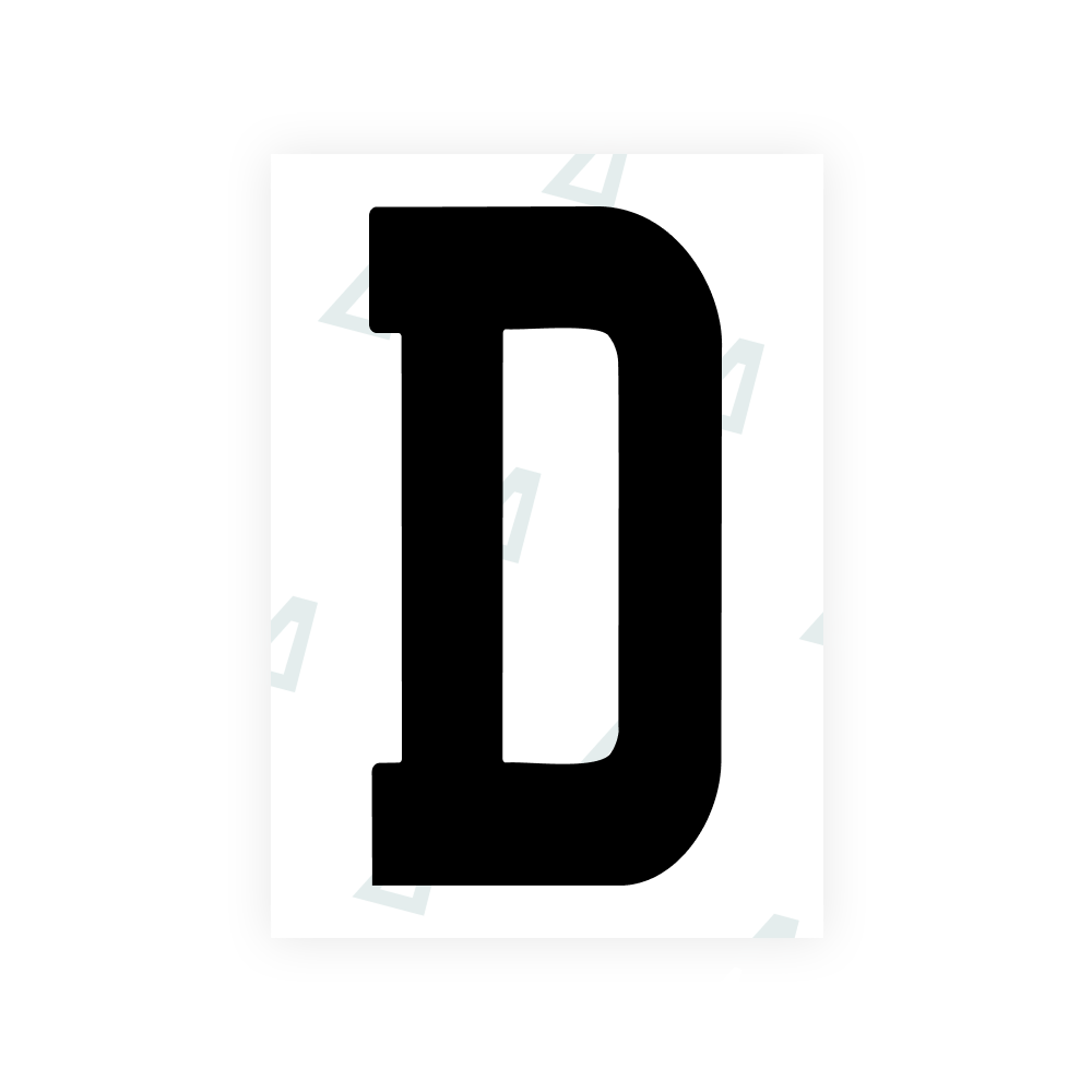 Alite Nanofilm for Ireland license plates - Symbol "D"
