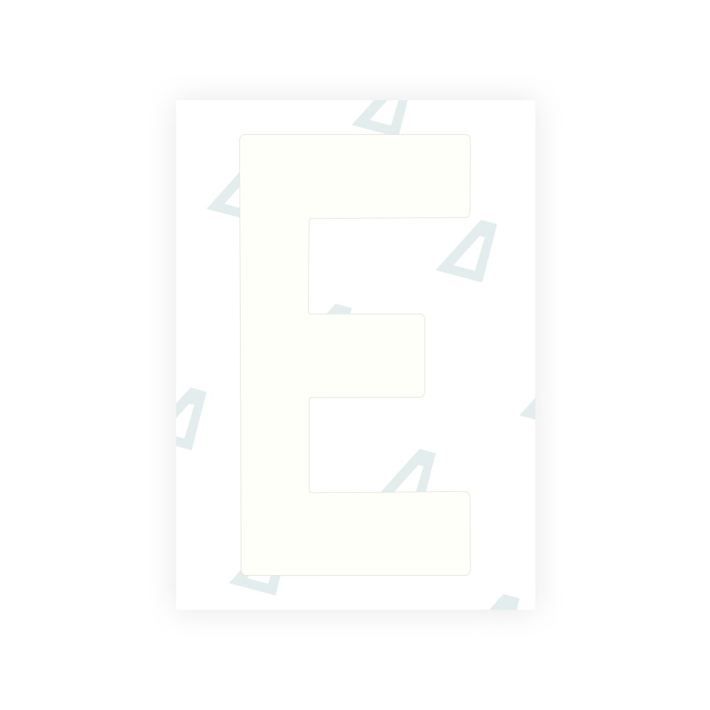 Alite Nanofilm for Ireland license plates - Symbol "E"