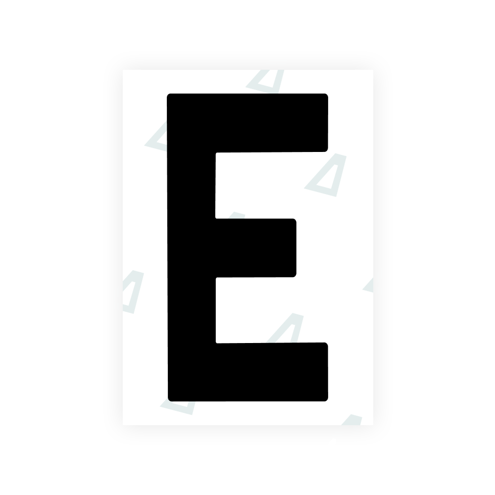 Alite Nanofilm for Ireland license plates - Symbol "E"