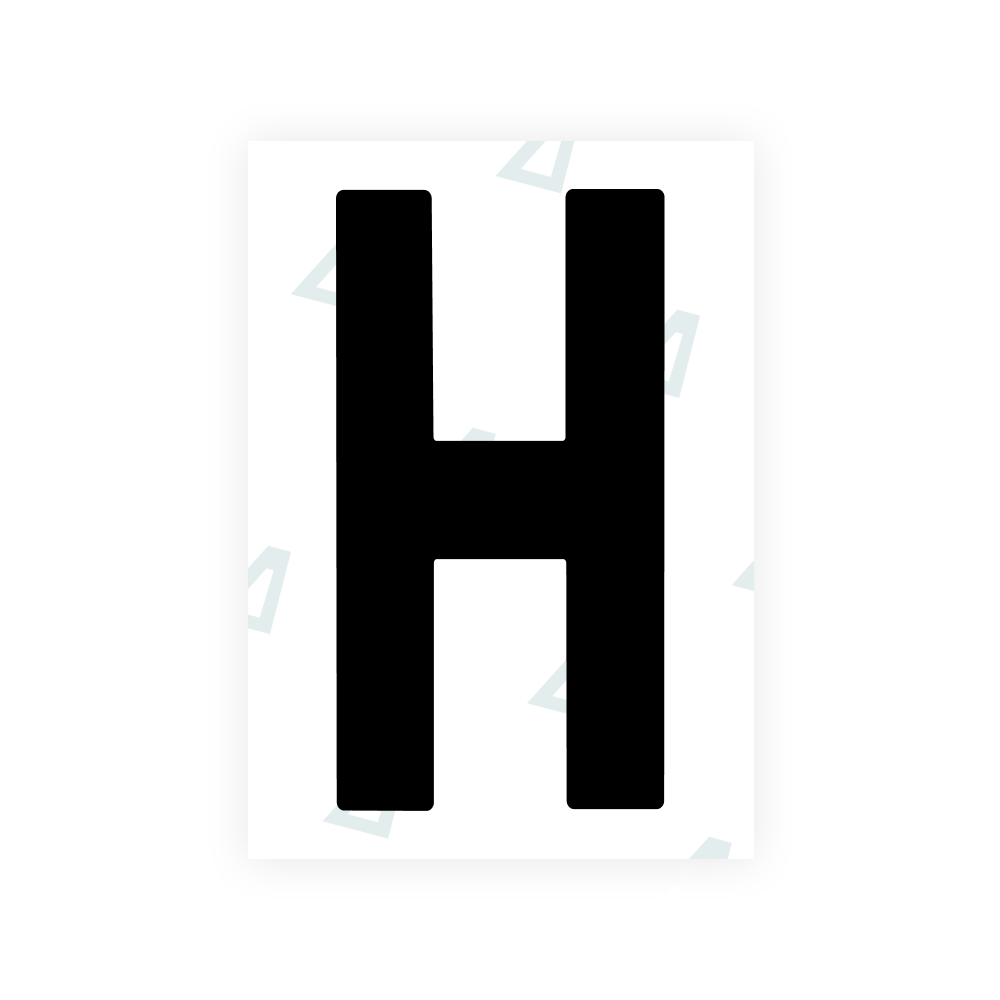 Alite Nanofilm for Ireland license plates - Symbol "H"