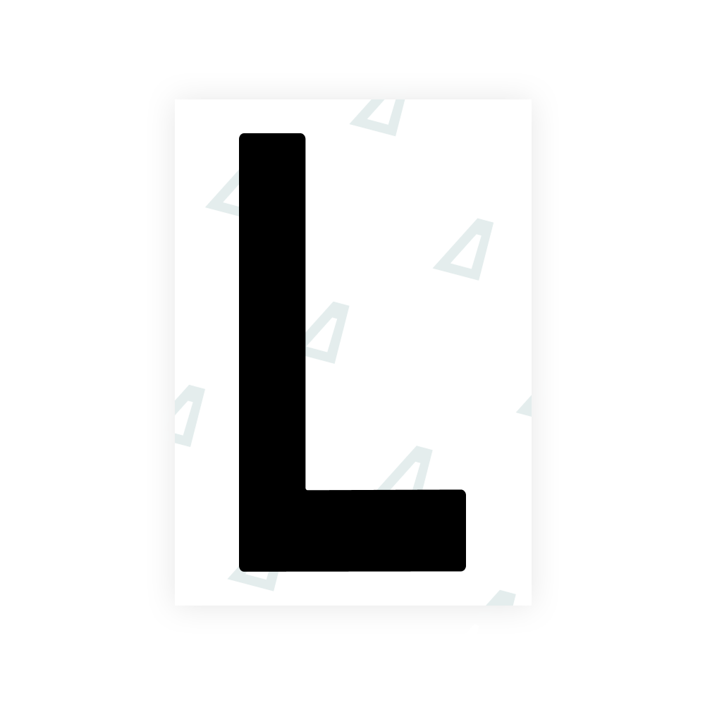 Alite Nanofilm for Ireland license plates - Symbol "L"