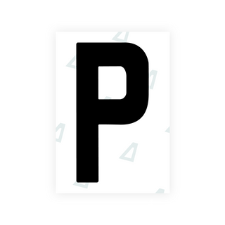 Alite Nanofilm for Ireland license plates - Symbol "P"