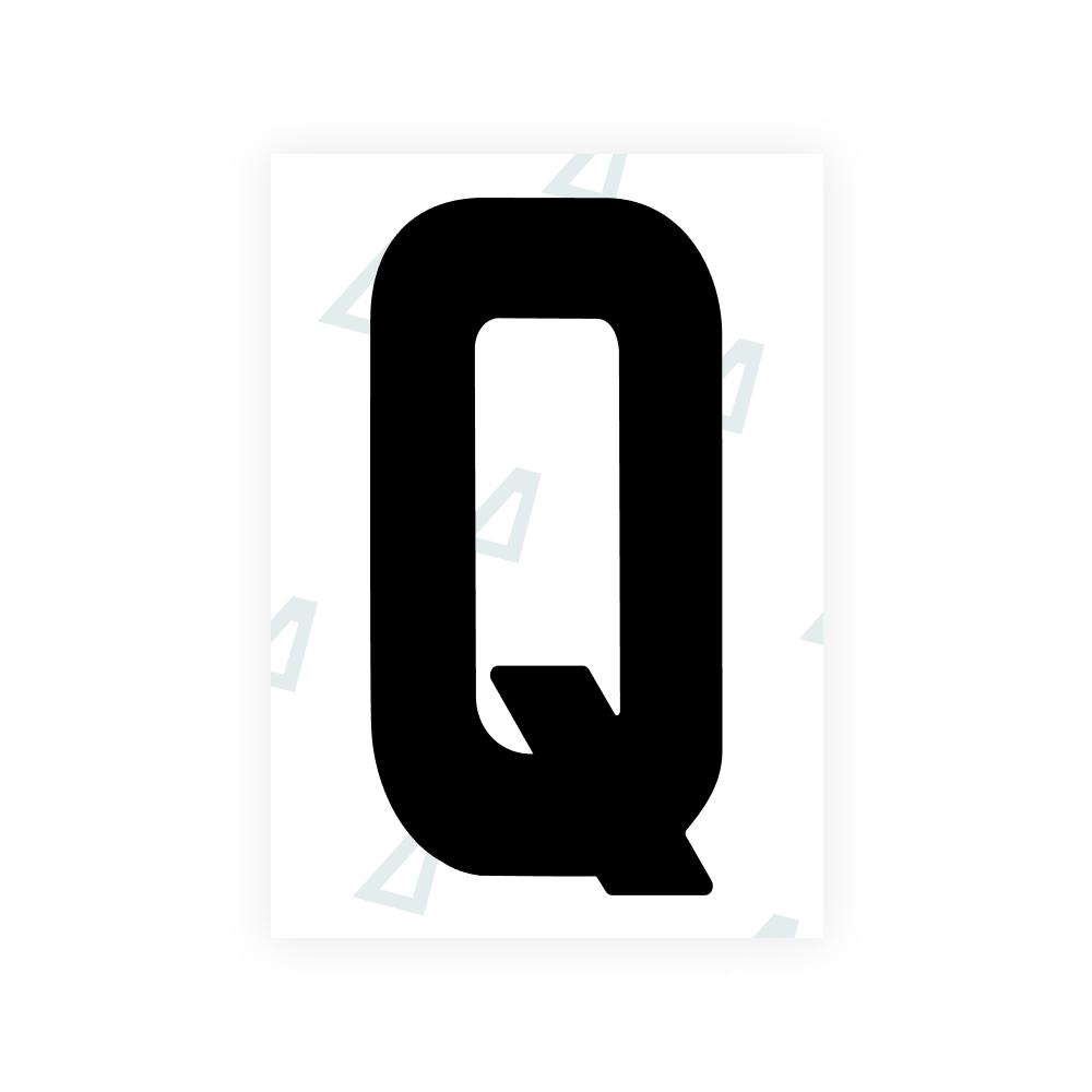 Alite Nanofilm for Ireland license plates - Symbol "Q"