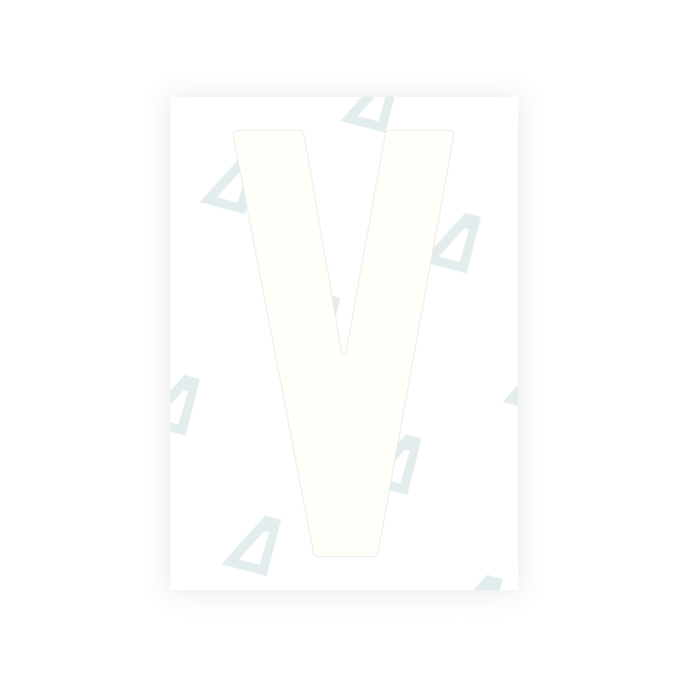 Alite Nanofilm for Ireland license plates - Symbol "V"