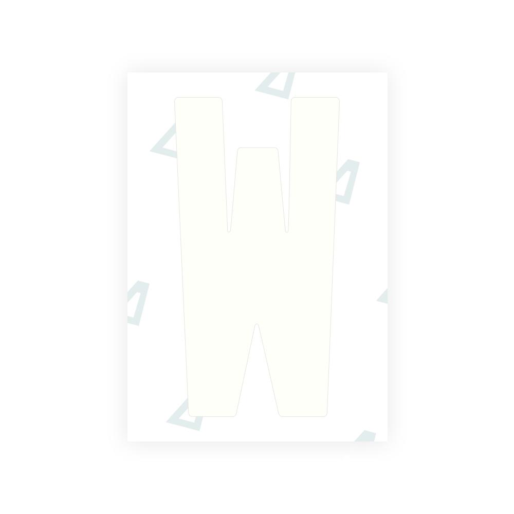 Alite Nanofilm for Ireland license plates - Symbol "W"