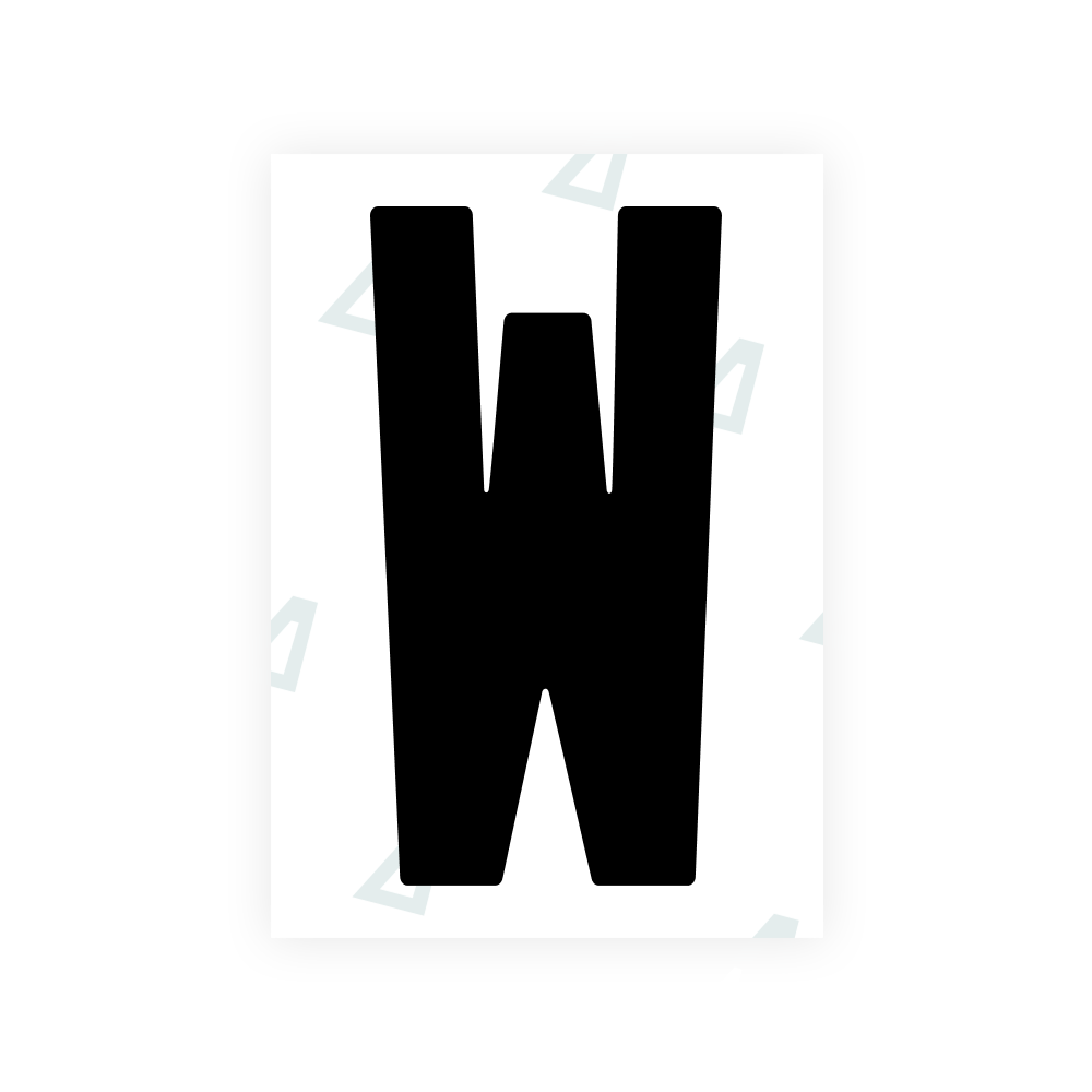 Alite Nanofilm for Ireland license plates - Symbol "W"