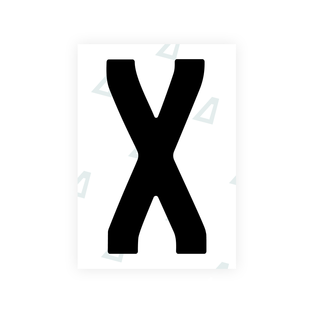 Alite Nanofilm for Ireland license plates - Symbol "X"