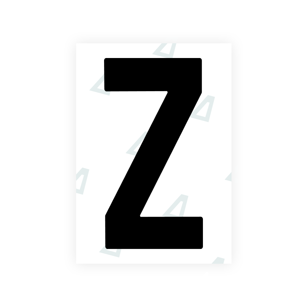 Alite Nanofilm for Ireland license plates - Symbol "Z"