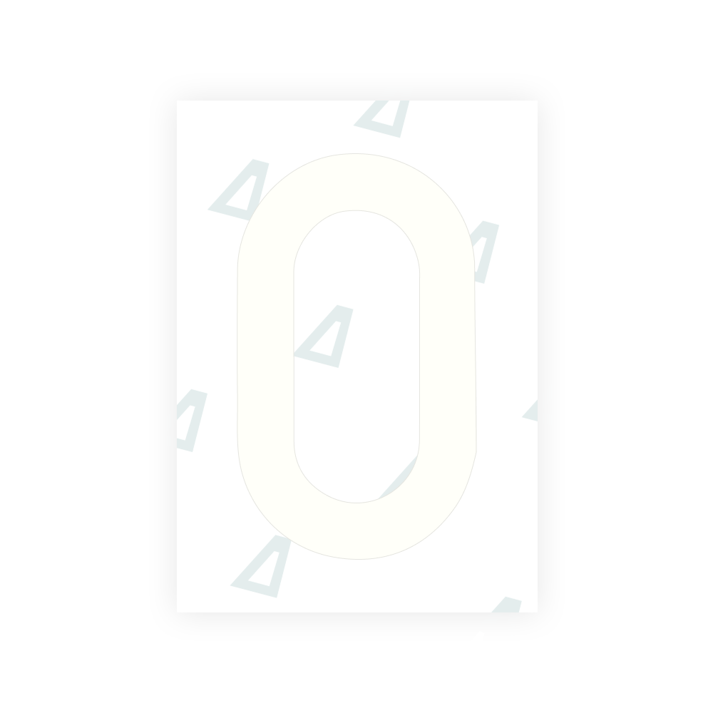 Alite Nanofilm for Israel (wide) license plates - Symbol "0"