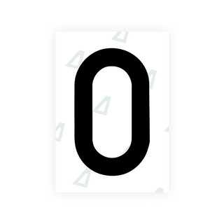 Alite Nanofilm for Israel (wide) license plates - Symbol "0"