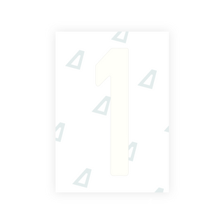 Alite Nanofilm for Israel (wide) license plates - Symbol "1"