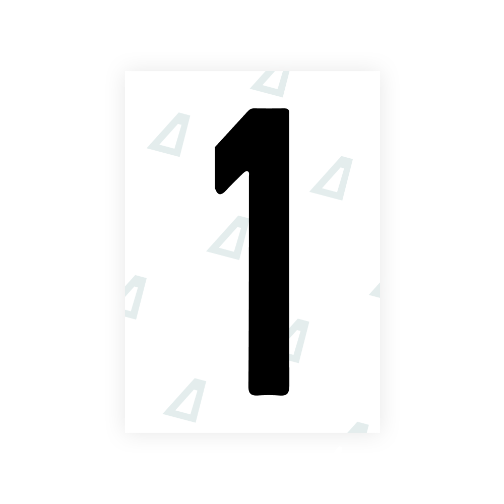 Alite Nanofilm for Israel (wide) license plates - Symbol "1"