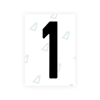 Alite Nanofilm for Israel (wide) license plates - Symbol "1"