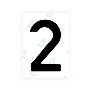 Alite Nanofilm for Israel (wide) license plates - Symbol "2"