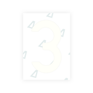Alite Nanofilm for Israel (wide) license plates - Symbol "3"