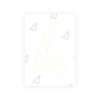 Alite Nanofilm for Israel (wide) license plates - Symbol "4"