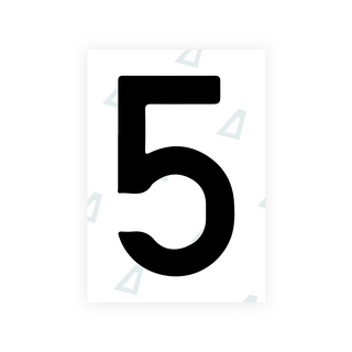 Alite Nanofilm for Israel (wide) license plates - Symbol "5"