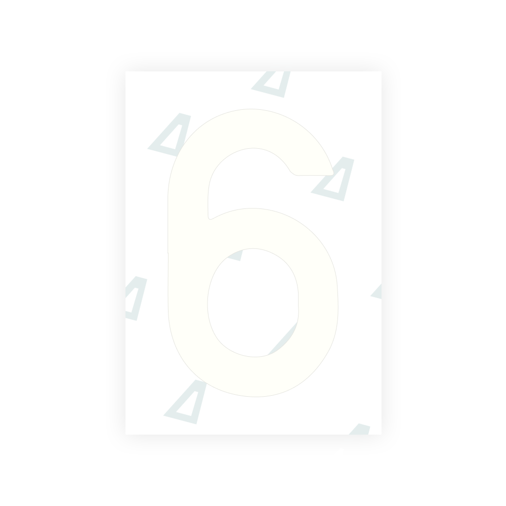 Alite Nanofilm for Israel (wide) license plates - Symbol "5"