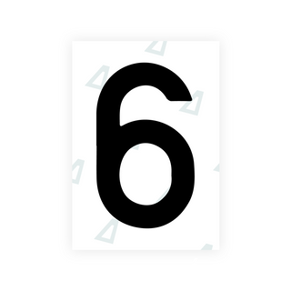 Alite Nanofilm for Israel (wide) license plates - Symbol "6"