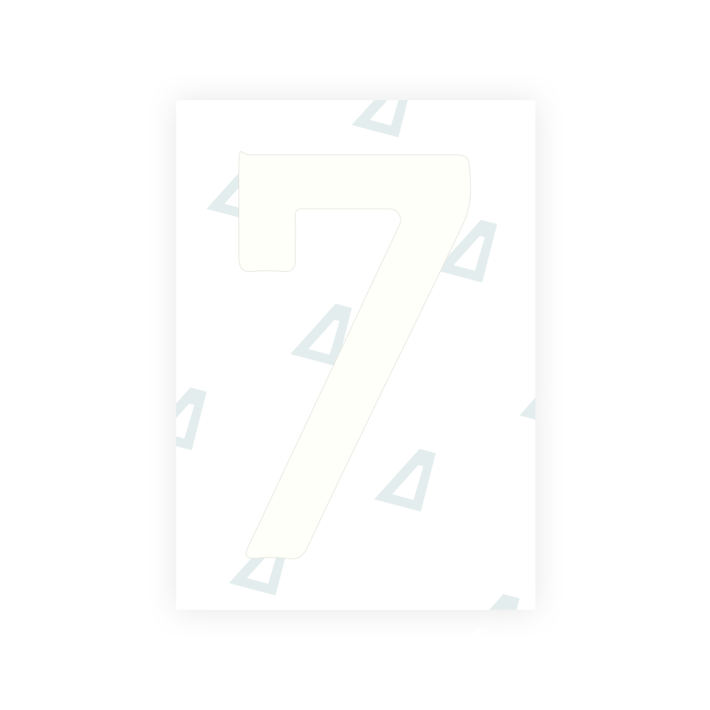 Alite Nanofilm for Israel (wide) license plates - Symbol "7"