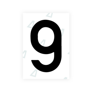 Alite Nanofilm for Israel (wide) license plates - Symbol "9"
