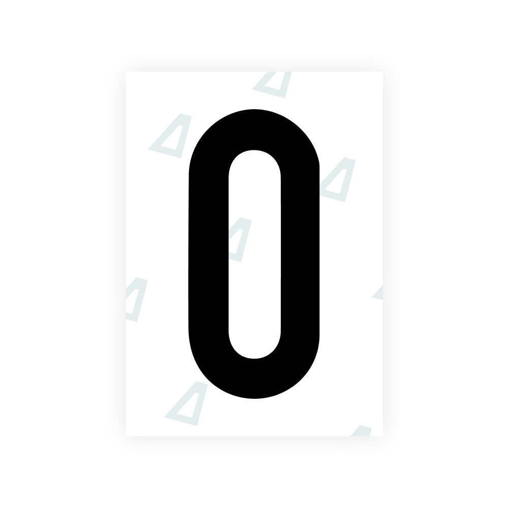 Alite Nanofilm for Israel (standart) license plates - Symbol "0"