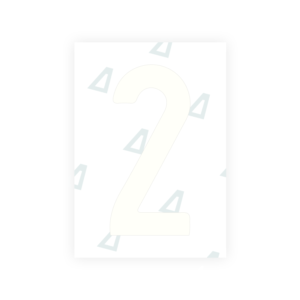 Alite Nanofilm for Israel (standart) license plates - Symbol "2"