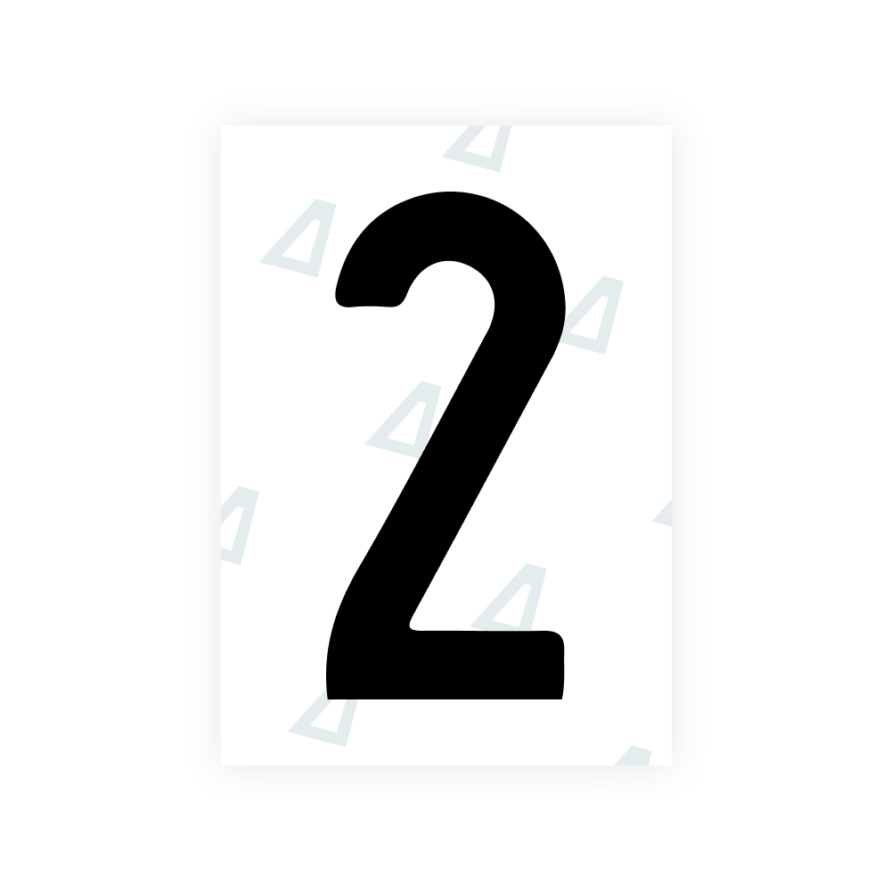 Alite Nanofilm for Israel (standart) license plates - Symbol "2"
