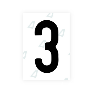 Alite Nanofilm for Israel (standart) license plates - Symbol "3"