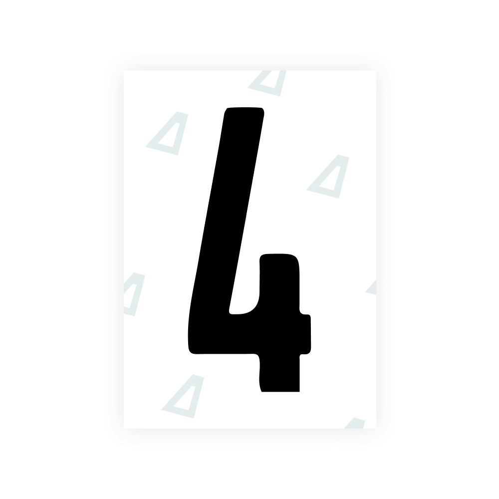Alite Nanofilm for Israel (standart) license plates - Symbol "4"