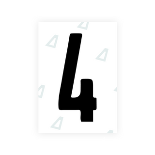 Alite Nanofilm for Israel (standart) license plates - Symbol "4"