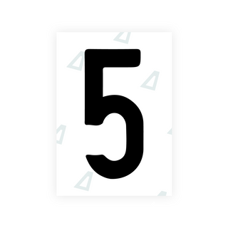 Alite Nanofilm for Israel (standart) license plates - Symbol "5"