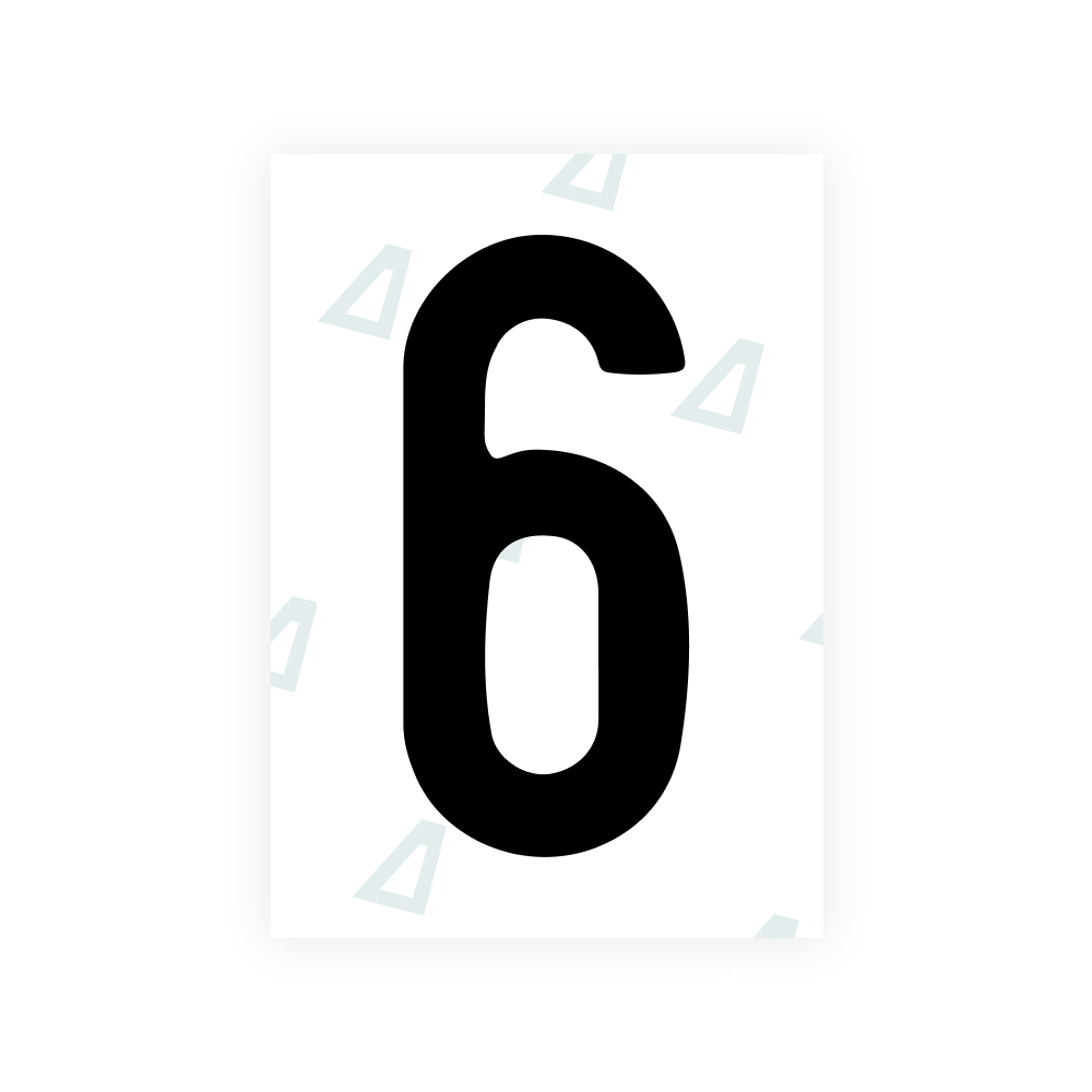 Alite Nanofilm for Israel (standart) license plates - Symbol "6"