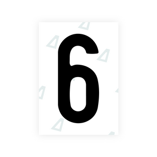 Alite Nanofilm for Israel (standart) license plates - Symbol "6"